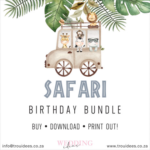 Safari Children’s Party Stationery